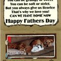 Fathers day card inside