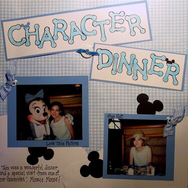 Disney Character Dinner