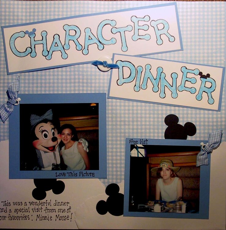 Disney Character Dinner