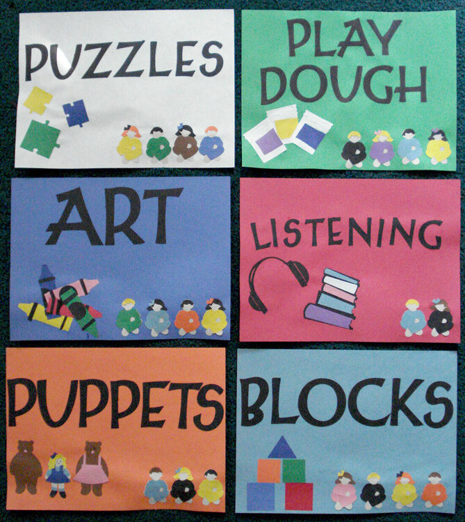 Signs for my Kindergarten Centres