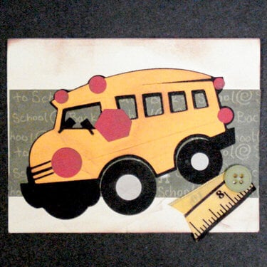 Back To School-Bus Card