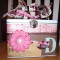 Altered Lunch Pail - Recipe box outside