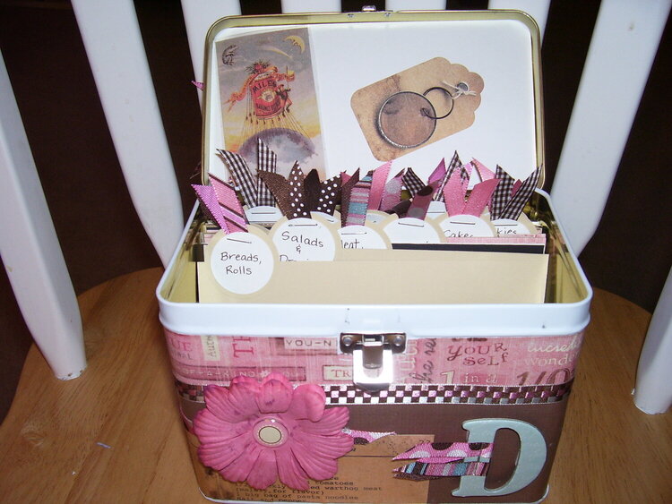 Altered Lunch Pail - Recipe Box
