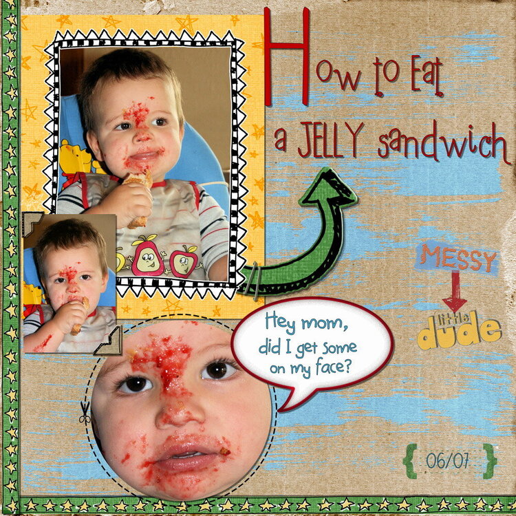 How to eat a jelly sandwich