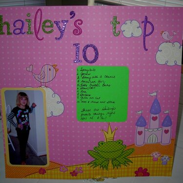 Hailey&#039;s Top 10