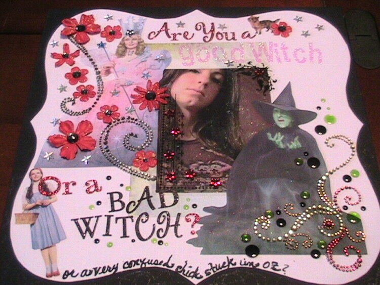 are you a good witch or a bad witch,or a confused chick stuck in oz?