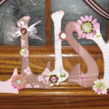 Wooden Letter Plaque