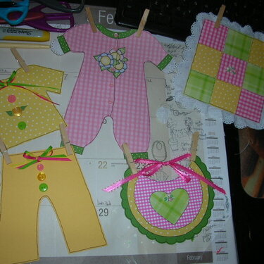 Paper Baby Clothes for Shower