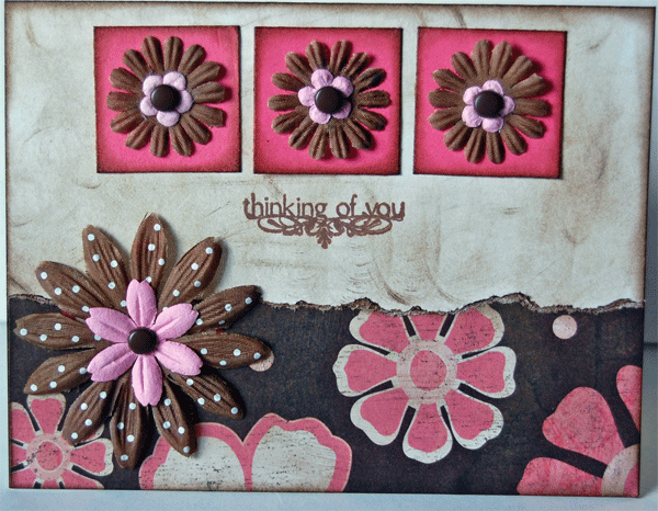 &quot;Thinking of You&quot; Pink/Brown