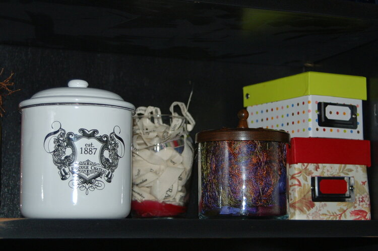Pretty storage jars &amp; boxes.
