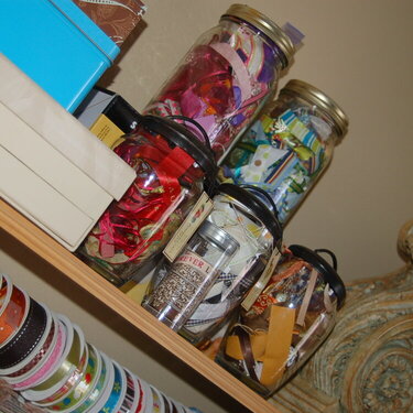 Pretty storage jars