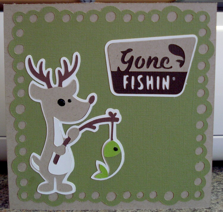 Gone Fishin&#039; Fathers Day Card