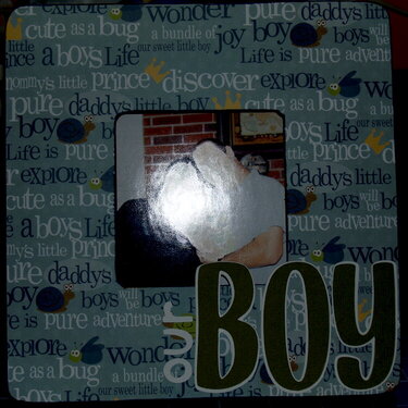 our boy picture frame