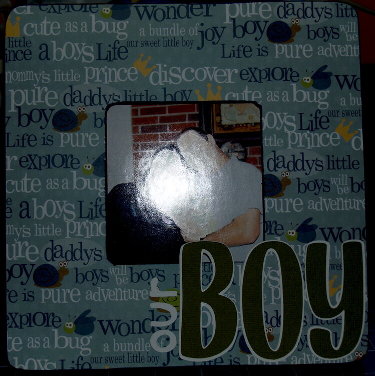 our boy picture frame