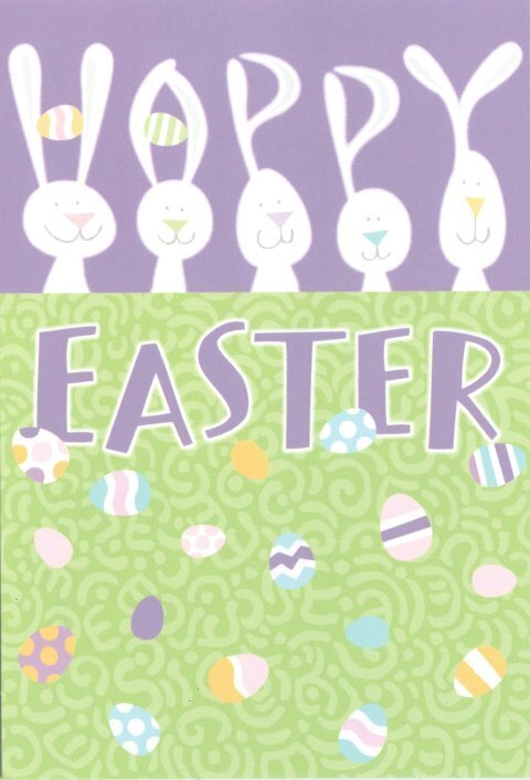 Bunny&#039;s Ears Words Happy Easter