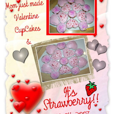 Strawberry CupCake on Valentine