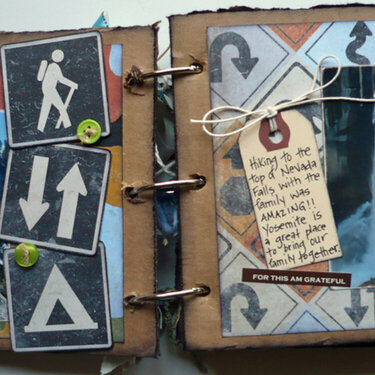 Travel mini book pages 1 &amp; 2