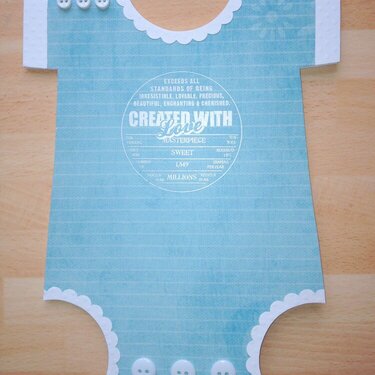 New Baby Baby-Gro (Onesie) Card