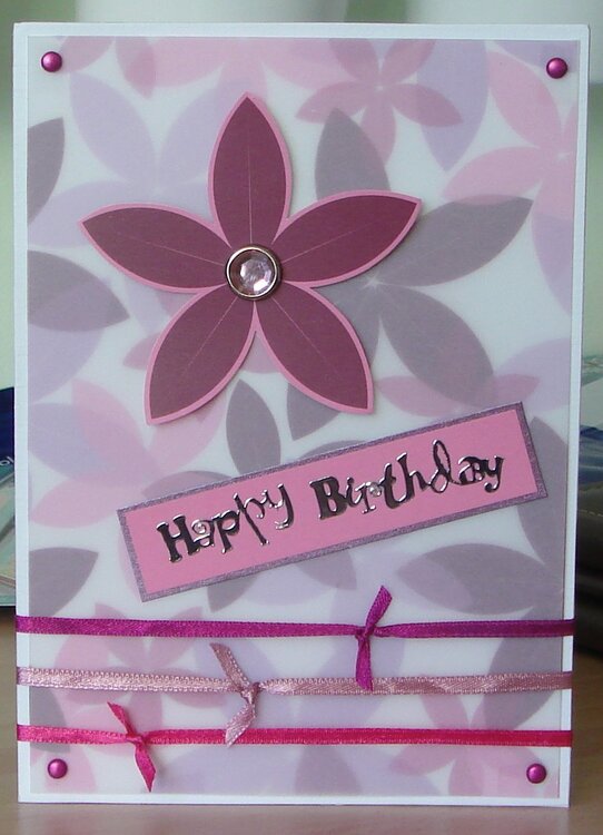 Birthday - Pink flowers