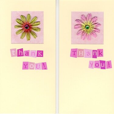 Flower Thankyou Card
