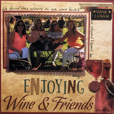 Enjoying Wine and Friends