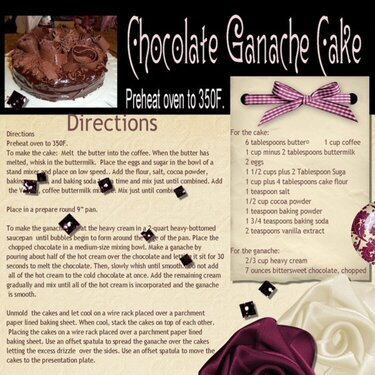 Chocolate Ganash Cake ***CG 2011***