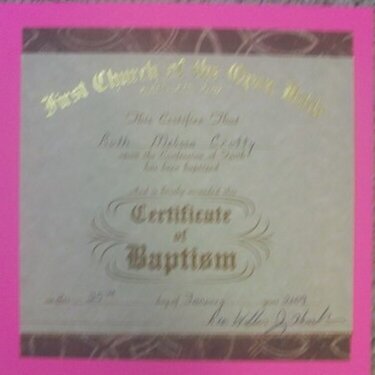 My Baptism page 1