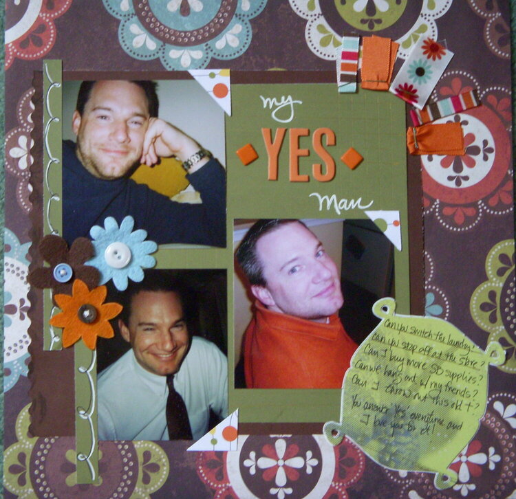 my Yes man - We Love Flowers Challenge