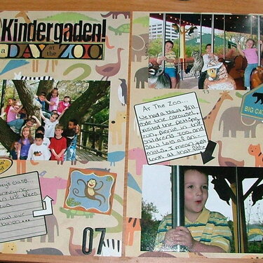 KINDERGARDEN A DAY AT THE ZOO