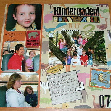 PAGE 2; KINDERGARDEN A DAY AT THE ZOO