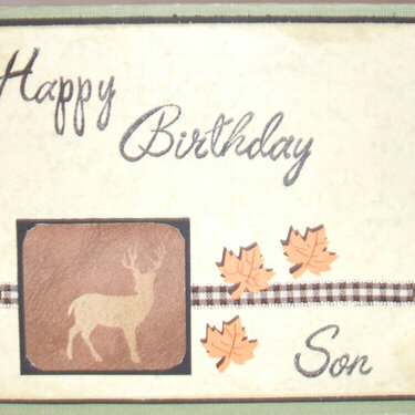 Birthday Card for Son