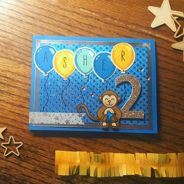 Sunny studio stamps comfy creatures and birthday balloons card