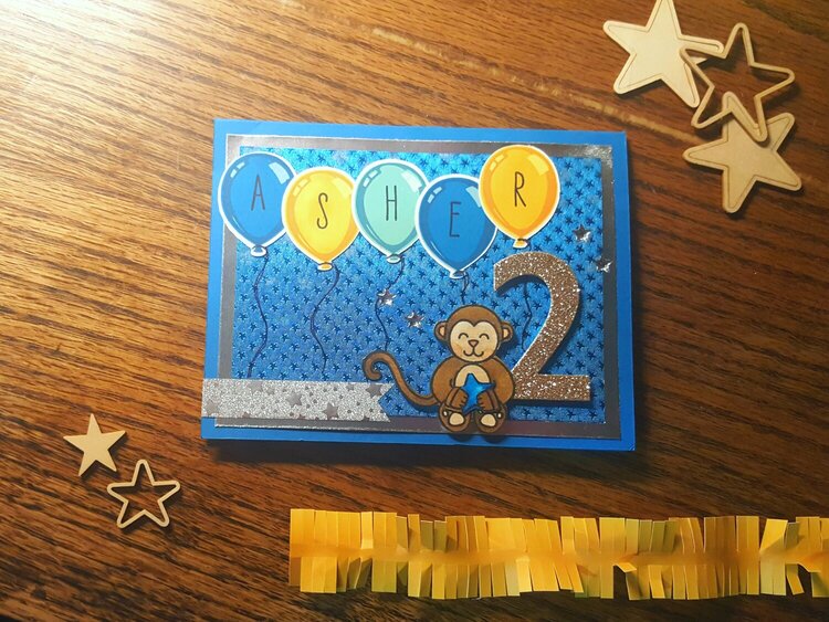 Sunny studio stamps comfy creatures and birthday balloons card