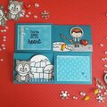 Sunny studio stamps polar playmates card funfold box fold