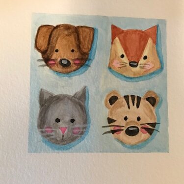simply watercolor class day 2: cute animals