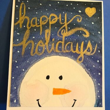 snowman holiday greeting