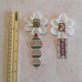 Hand Crochet Flower Ornaments Gift Toppers Pic 2