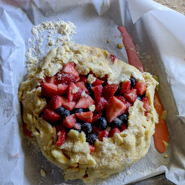 Gluten-free Strawberry and Blueberry Galet