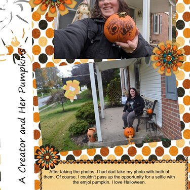 A Creator and Her Pumpkins