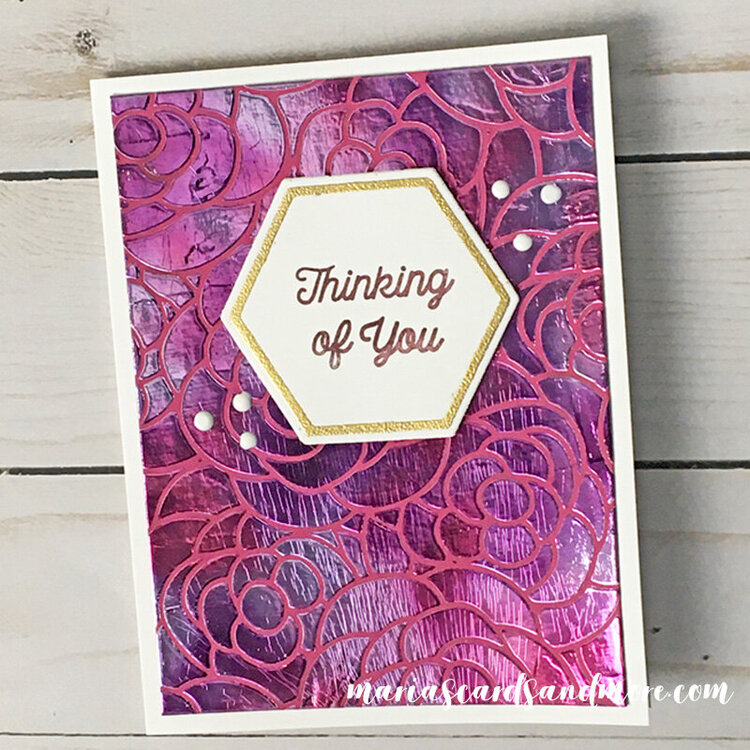 Rose Bloom Deco Foil Card