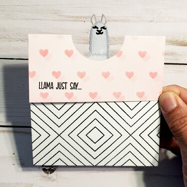 Llama and Baby Llama Card
