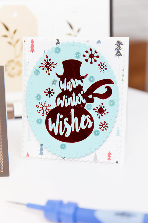 From the FREE Class from Paul Antonio! Learn How to Use the Spellbinders Glimmer Hot Foil System!