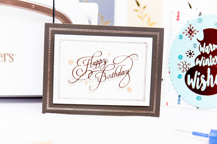 From the FREE Class from Paul Antonio! Learn How to Use the Spellbinders Glimmer Hot Foil System!