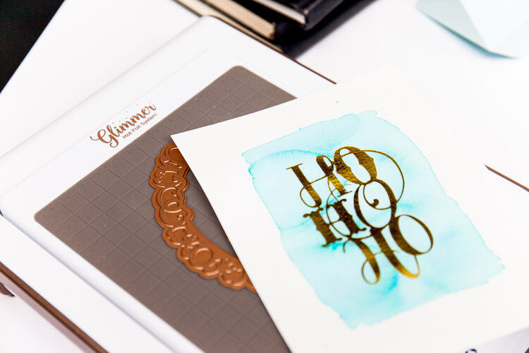 From the FREE Class from Paul Antonio! Learn How to Use the Spellbinders Glimmer Hot Foil System!