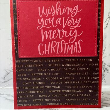 Wishing You a Very Merry Christmas Card