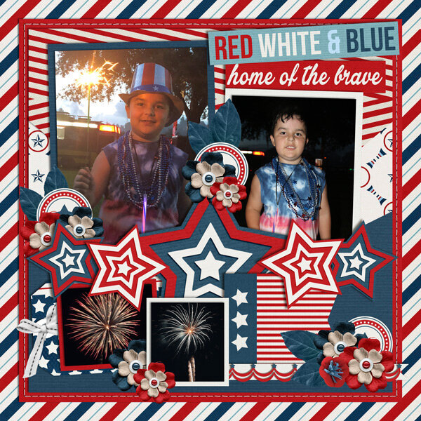 Fourth of July Page Kit by JB Studio