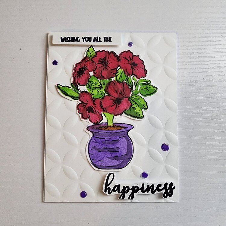 LRDS Creative Hibiscus Stamps and Stencil Set