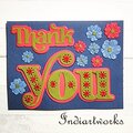 A stitched Thank You