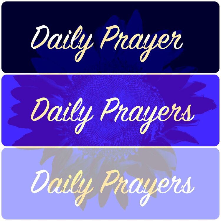 Blue Daily Prayers Bookmarks
