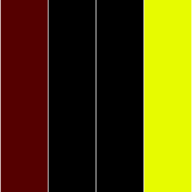 Maroon Black Yellow Solid Colored Bookmarks from Greeting Cards